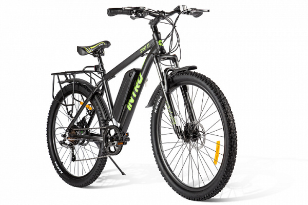 Электровелосипед INTRO Sport XT (Черно-зеленый)